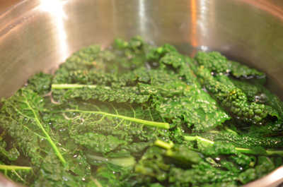 kale - boil kale