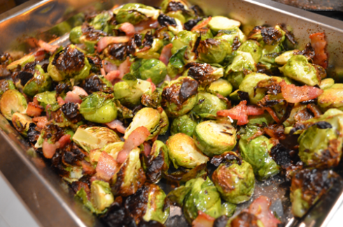 brussels sprouts - out of oven