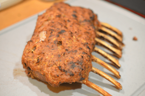 mustard lamb - out of oven