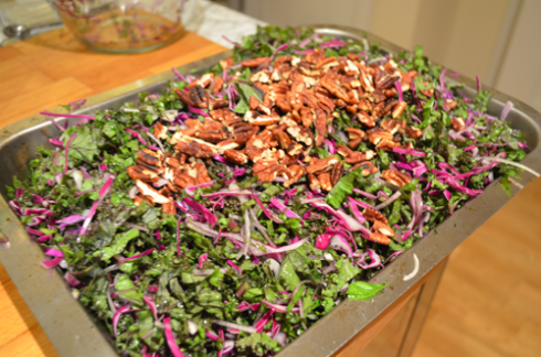 Red salad - mix ingredients