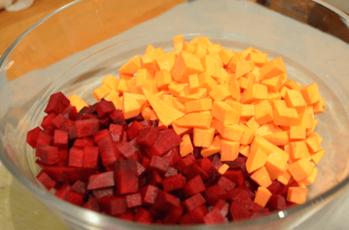 beets potato - chopped