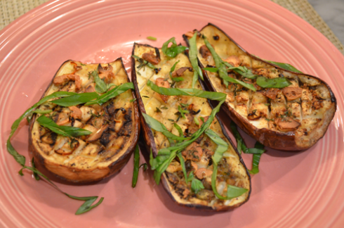 eggplant - plated